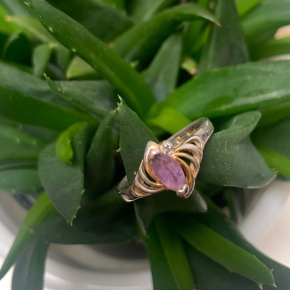 💜 3 for $50 Vintage size 9 silver plated ring - Picture 1 of 7